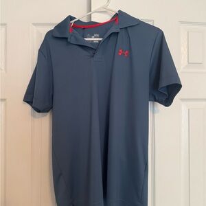 Under Armour Men's Drifit Blue Polo Shirt